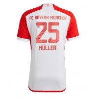 Fotballdrakt Herre Bayern Munich Thomas Muller #25 Hjemmedrakt 2023-24 Kortermet